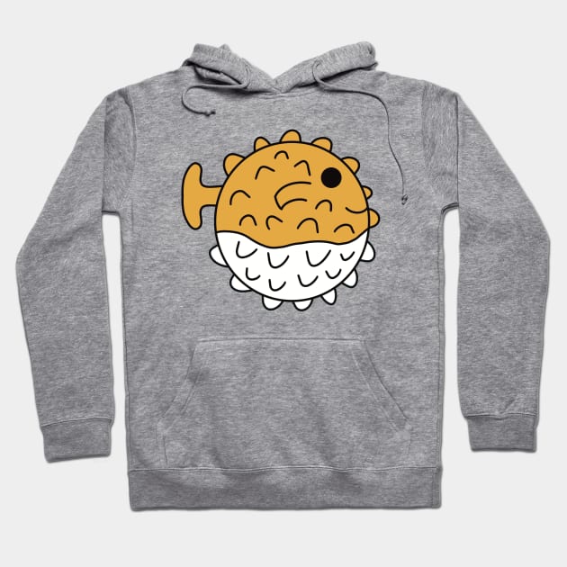 Cute Kawaii Pufferfish Hoodie by KawaiiByDice